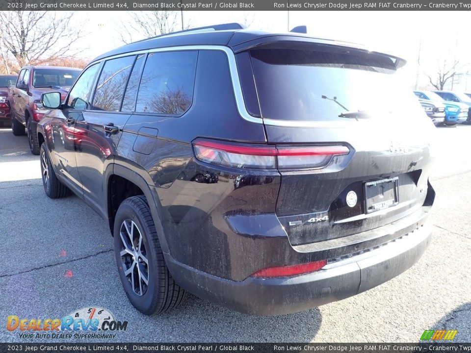 2023 Jeep Grand Cherokee L Limited 4x4 Diamond Black Crystal Pearl / Global Black Photo #4