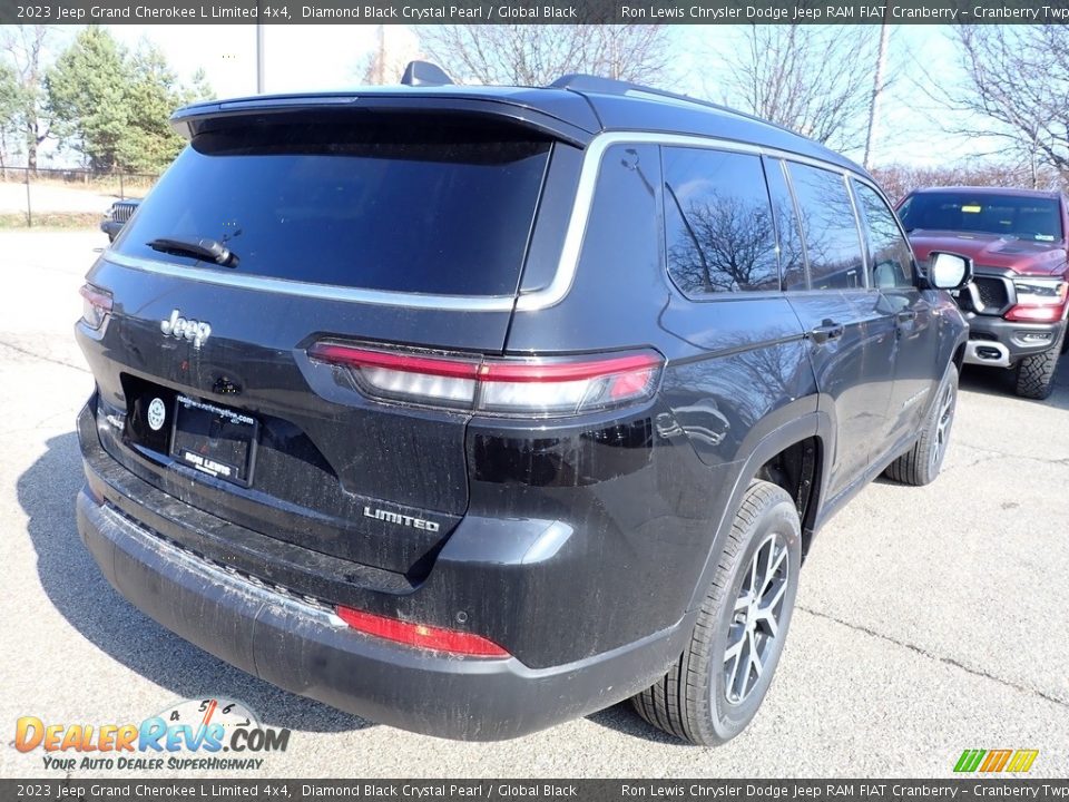 2023 Jeep Grand Cherokee L Limited 4x4 Diamond Black Crystal Pearl / Global Black Photo #6