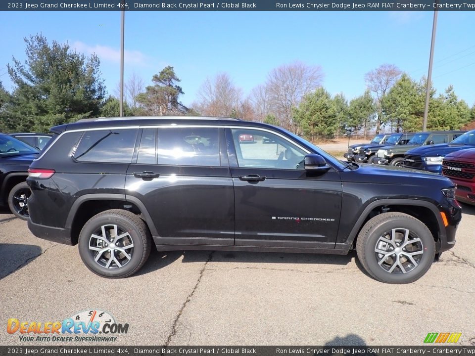 2023 Jeep Grand Cherokee L Limited 4x4 Diamond Black Crystal Pearl / Global Black Photo #7