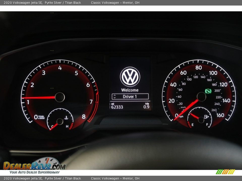 2020 Volkswagen Jetta SE Gauges Photo #8