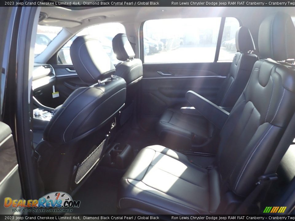 2023 Jeep Grand Cherokee L Limited 4x4 Diamond Black Crystal Pearl / Global Black Photo #12
