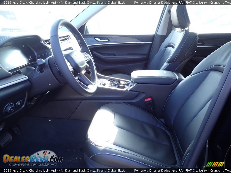 2023 Jeep Grand Cherokee L Limited 4x4 Diamond Black Crystal Pearl / Global Black Photo #14