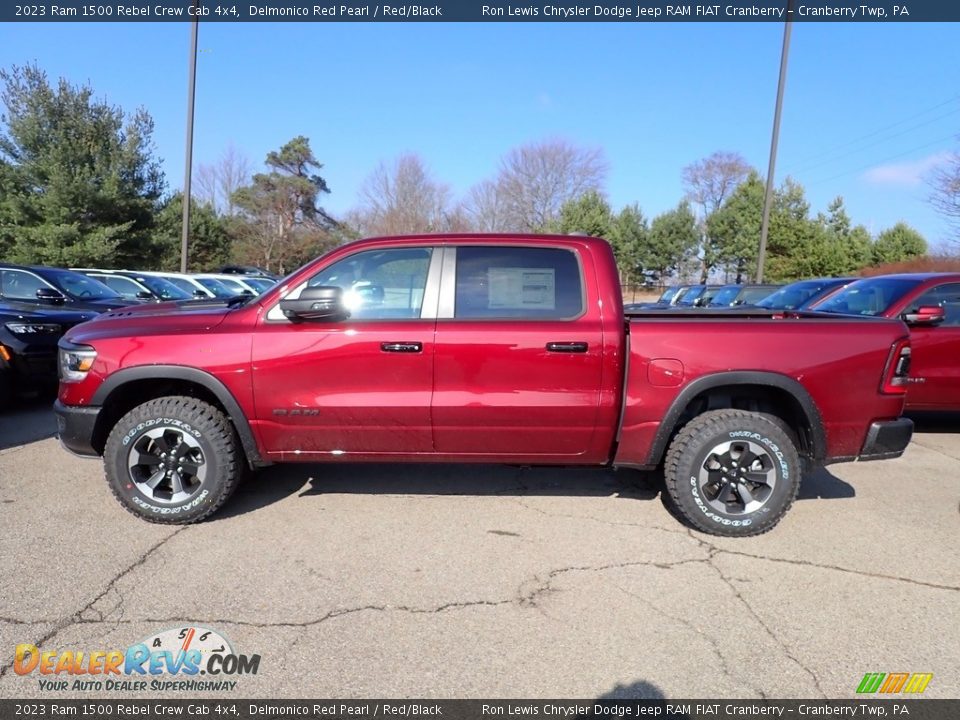 Delmonico Red Pearl 2023 Ram 1500 Rebel Crew Cab 4x4 Photo #2