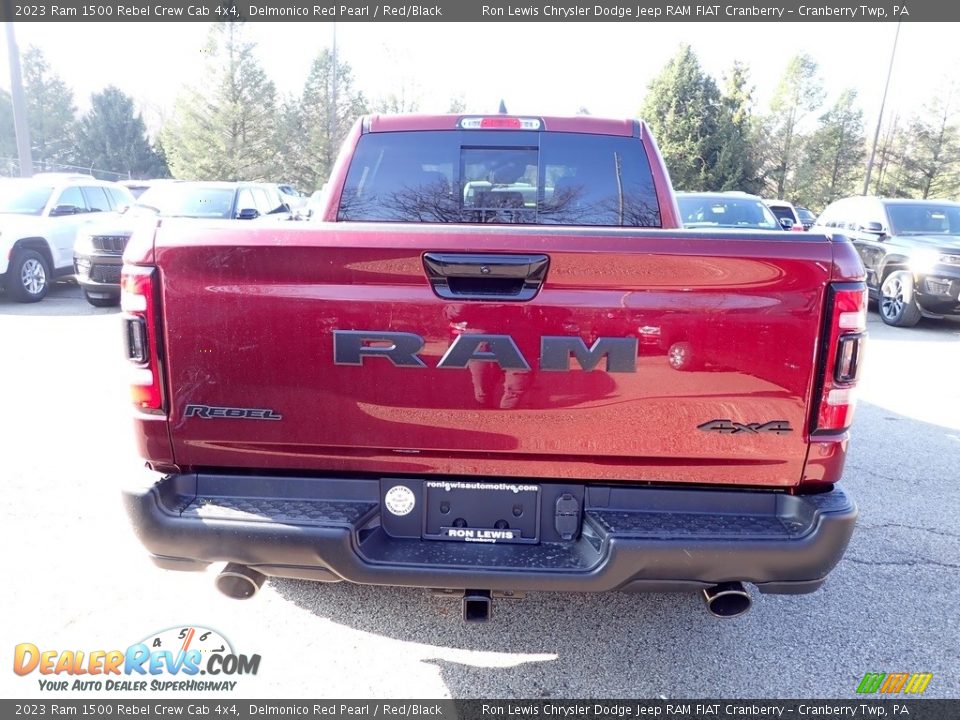 2023 Ram 1500 Rebel Crew Cab 4x4 Delmonico Red Pearl / Red/Black Photo #4