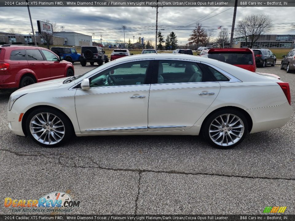 White Diamond Tricoat 2014 Cadillac XTS Platinum FWD Photo #2