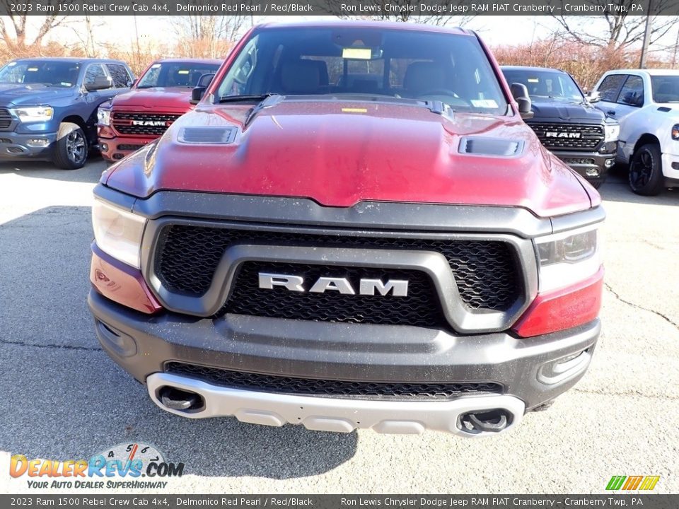 2023 Ram 1500 Rebel Crew Cab 4x4 Delmonico Red Pearl / Red/Black Photo #8