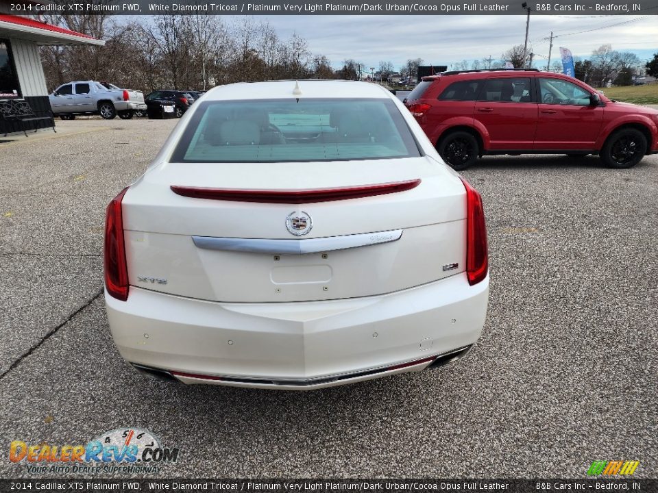 White Diamond Tricoat 2014 Cadillac XTS Platinum FWD Photo #4