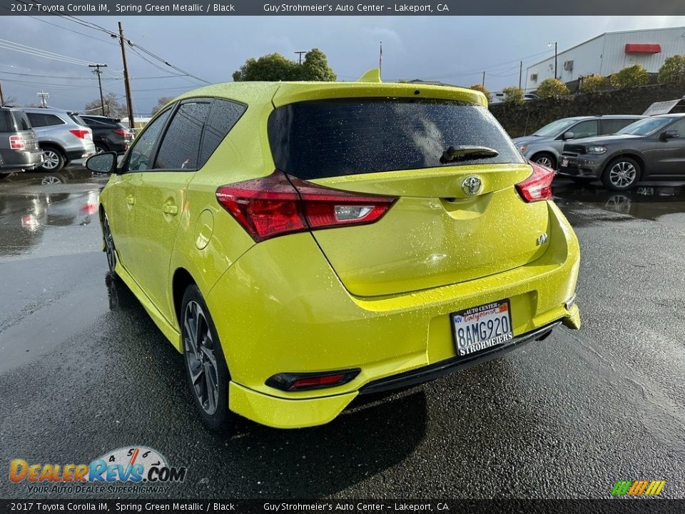 2017 Toyota Corolla iM Spring Green Metallic / Black Photo #4