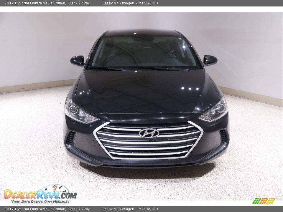 2017 Hyundai Elantra Value Edition Black / Gray Photo #2