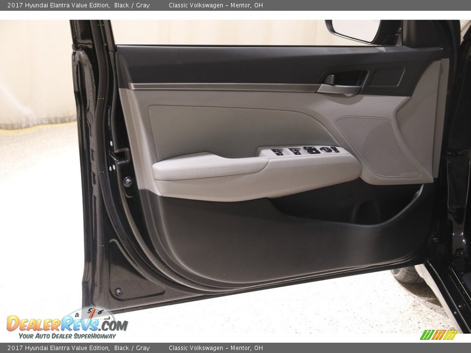 2017 Hyundai Elantra Value Edition Black / Gray Photo #4
