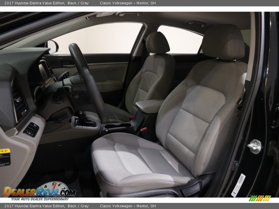 2017 Hyundai Elantra Value Edition Black / Gray Photo #5