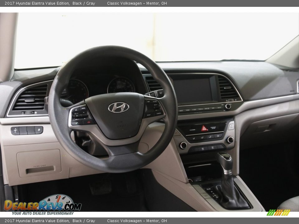 2017 Hyundai Elantra Value Edition Black / Gray Photo #6