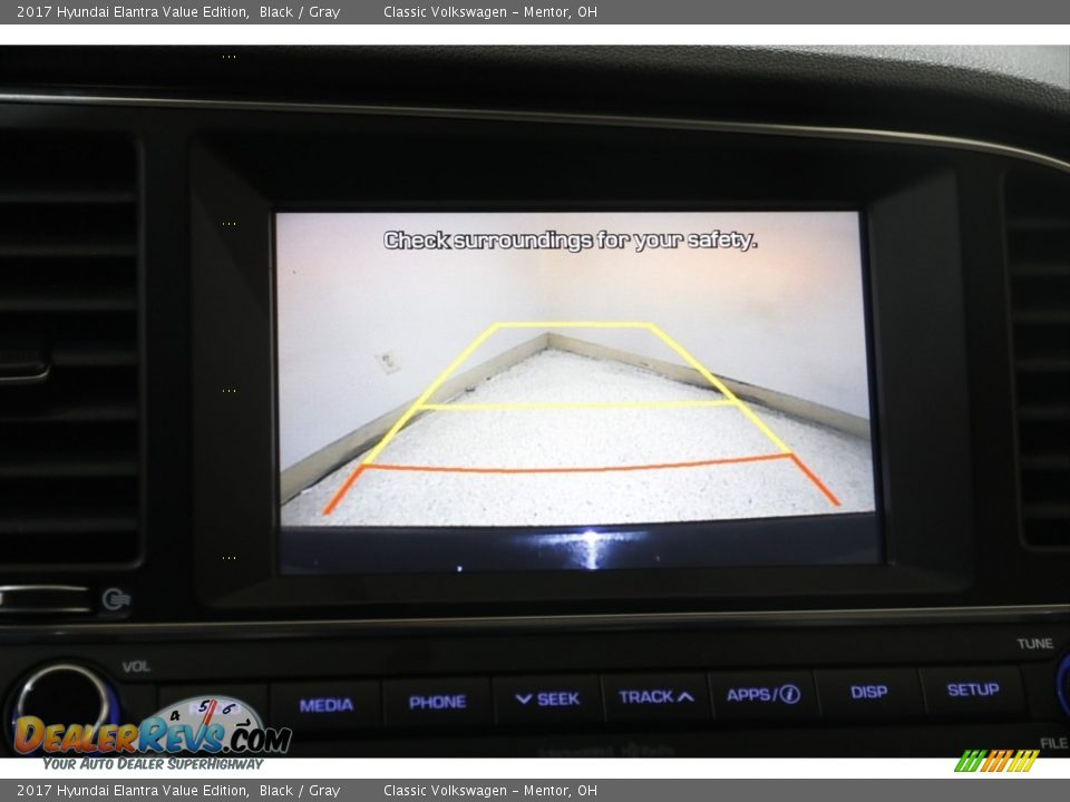 2017 Hyundai Elantra Value Edition Black / Gray Photo #11