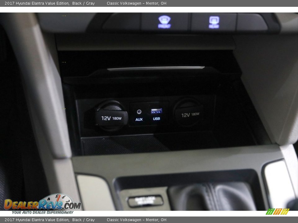 2017 Hyundai Elantra Value Edition Black / Gray Photo #13