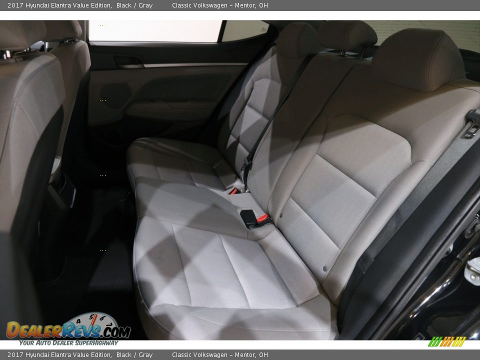 2017 Hyundai Elantra Value Edition Black / Gray Photo #16