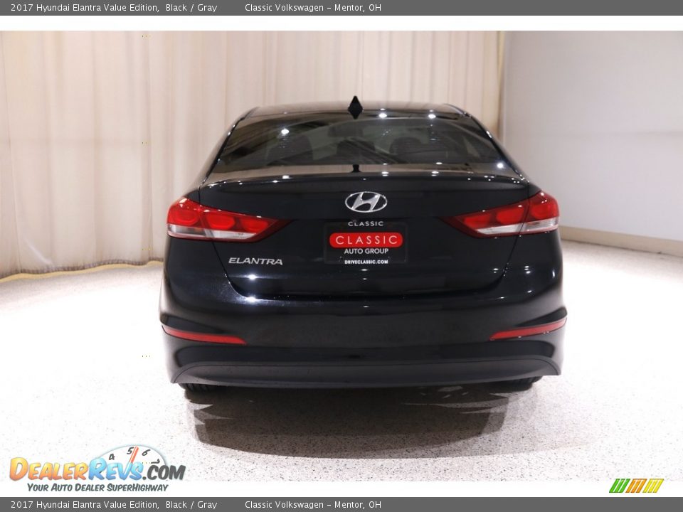 2017 Hyundai Elantra Value Edition Black / Gray Photo #17