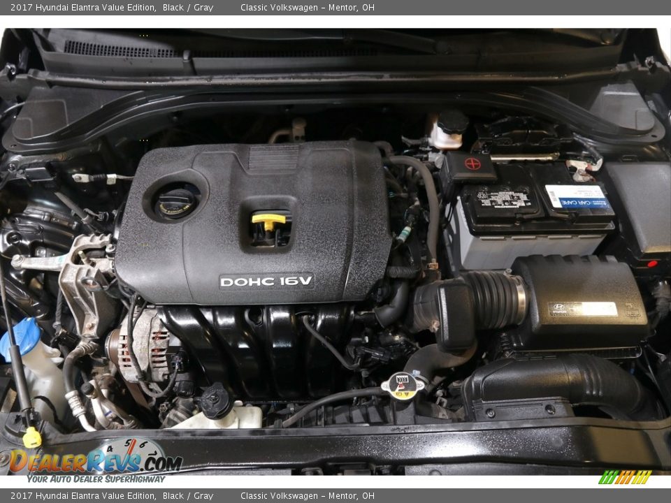 2017 Hyundai Elantra Value Edition Black / Gray Photo #18
