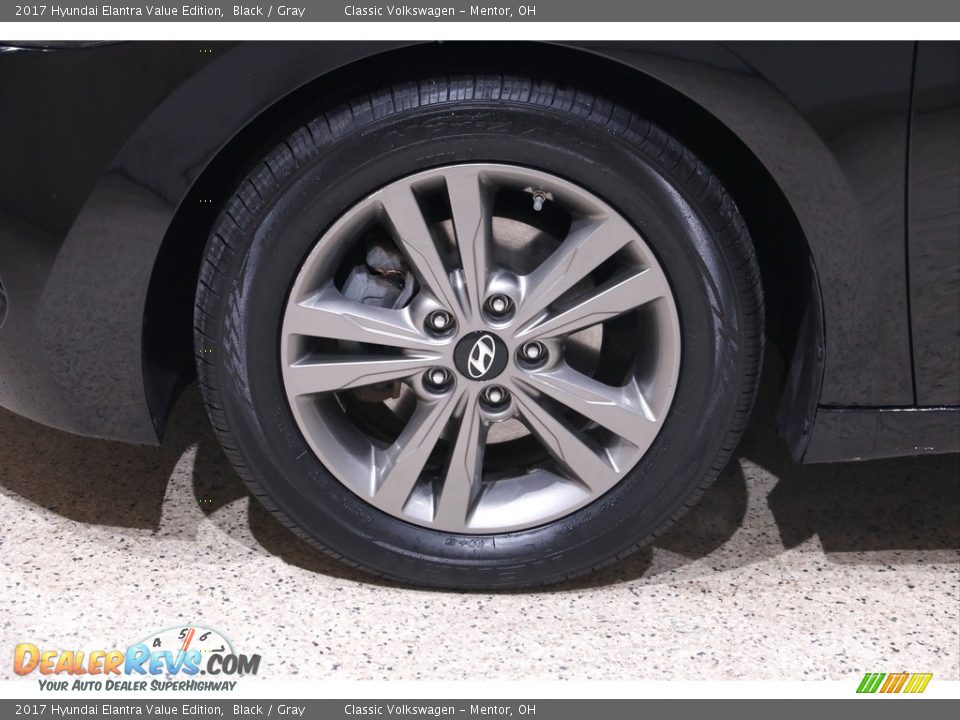 2017 Hyundai Elantra Value Edition Black / Gray Photo #19