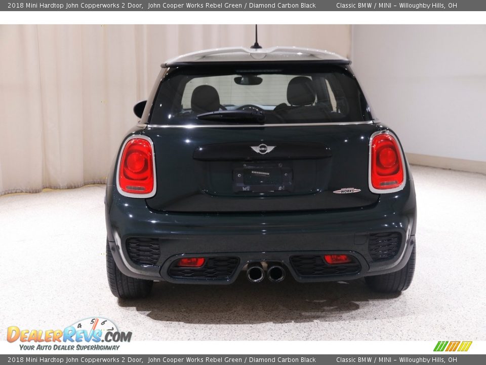 2018 Mini Hardtop John Copperworks 2 Door John Cooper Works Rebel Green / Diamond Carbon Black Photo #19