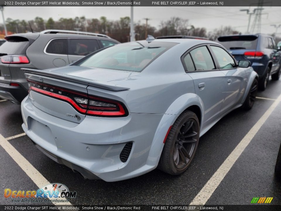 2022 Dodge Charger SRT Hellcat Widebody Smoke Show / Black/Demonic Red Photo #3