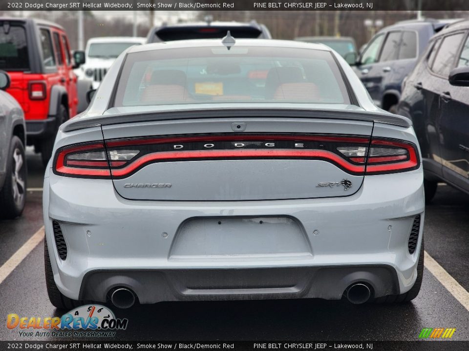 2022 Dodge Charger SRT Hellcat Widebody Smoke Show / Black/Demonic Red Photo #4