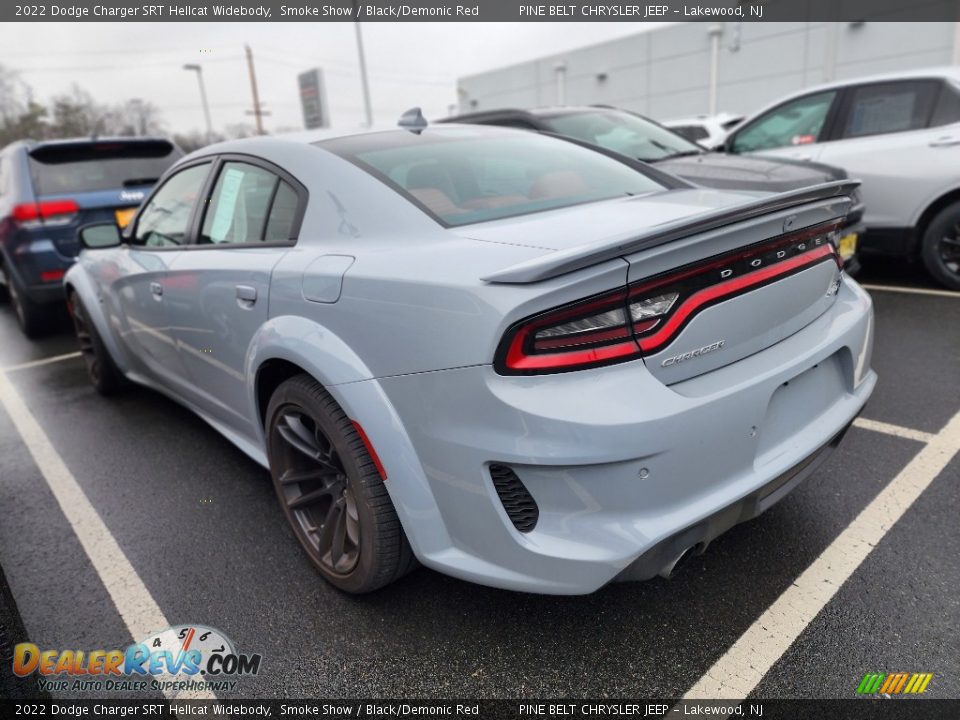 2022 Dodge Charger SRT Hellcat Widebody Smoke Show / Black/Demonic Red Photo #6