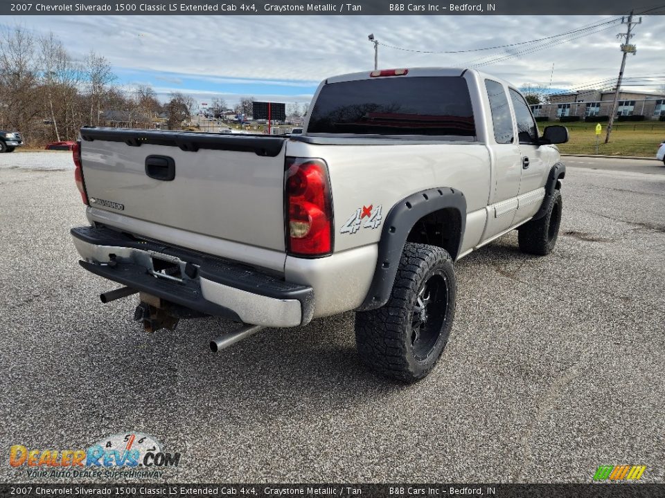 2007 Chevrolet Silverado 1500 Classic LS Extended Cab 4x4 Graystone Metallic / Tan Photo #4