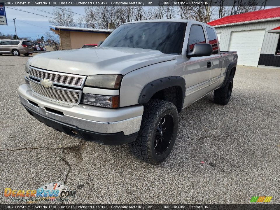 2007 Chevrolet Silverado 1500 Classic LS Extended Cab 4x4 Graystone Metallic / Tan Photo #8