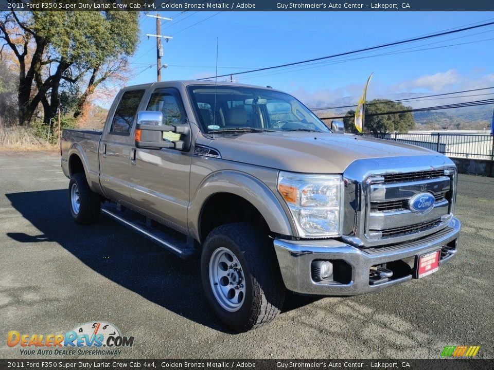 2011 Ford F350 Super Duty Lariat Crew Cab 4x4 Golden Bronze Metallic / Adobe Photo #1