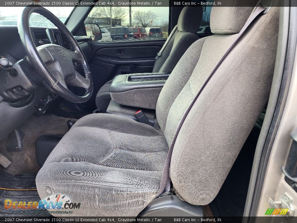 2007 Chevrolet Silverado 1500 Classic LS Extended Cab 4x4 Graystone Metallic / Tan Photo #9