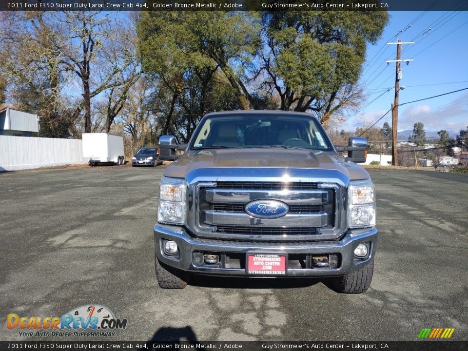 2011 Ford F350 Super Duty Lariat Crew Cab 4x4 Golden Bronze Metallic / Adobe Photo #2