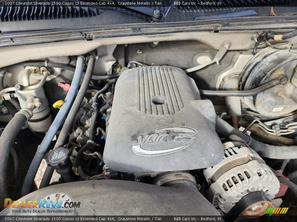 2007 Chevrolet Silverado 1500 Classic LS Extended Cab 4x4 Graystone Metallic / Tan Photo #15