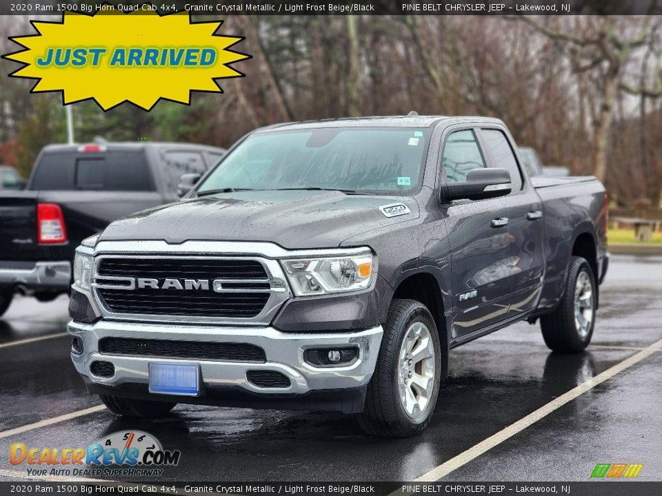 2020 Ram 1500 Big Horn Quad Cab 4x4 Granite Crystal Metallic / Light Frost Beige/Black Photo #1