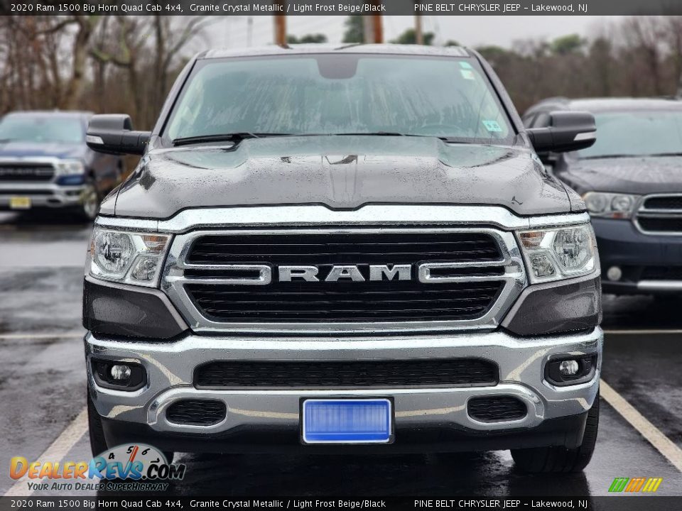 2020 Ram 1500 Big Horn Quad Cab 4x4 Granite Crystal Metallic / Light Frost Beige/Black Photo #2