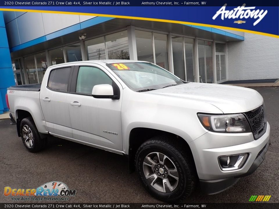 2020 Chevrolet Colorado Z71 Crew Cab 4x4 Silver Ice Metallic / Jet Black Photo #1