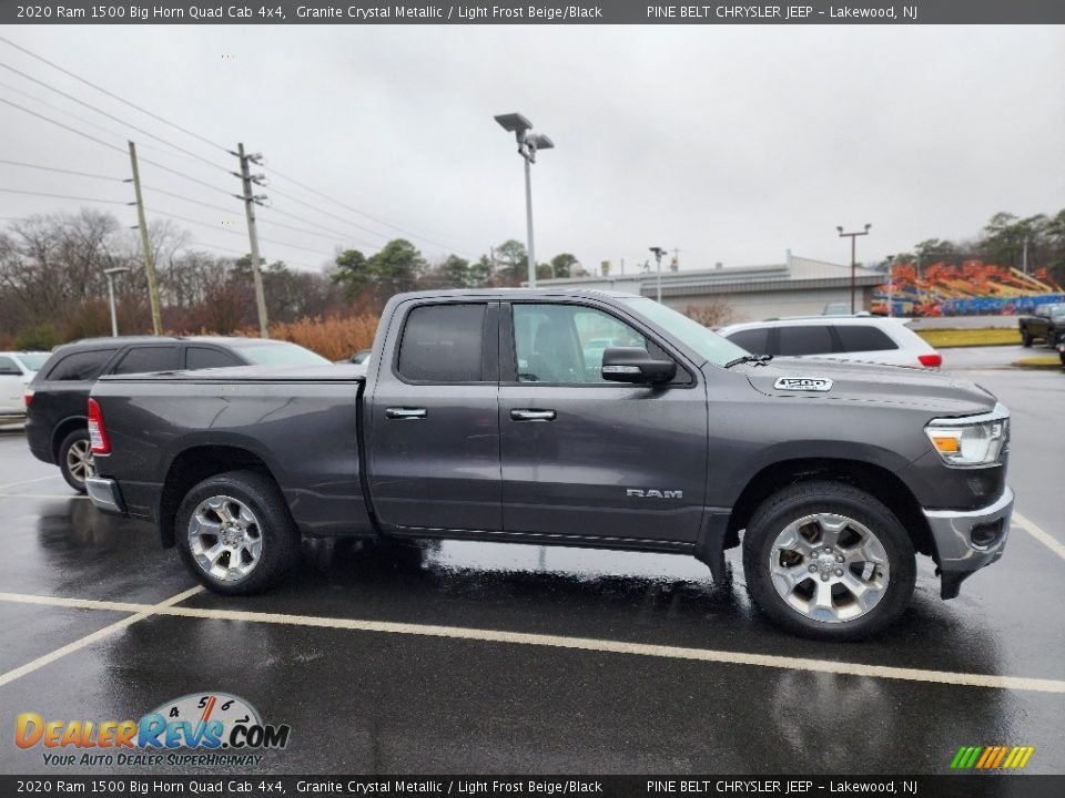 2020 Ram 1500 Big Horn Quad Cab 4x4 Granite Crystal Metallic / Light Frost Beige/Black Photo #4