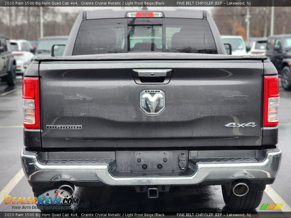 2020 Ram 1500 Big Horn Quad Cab 4x4 Granite Crystal Metallic / Light Frost Beige/Black Photo #7