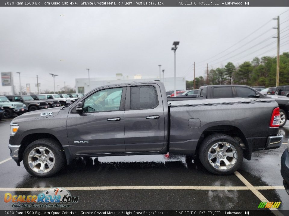 2020 Ram 1500 Big Horn Quad Cab 4x4 Granite Crystal Metallic / Light Frost Beige/Black Photo #8