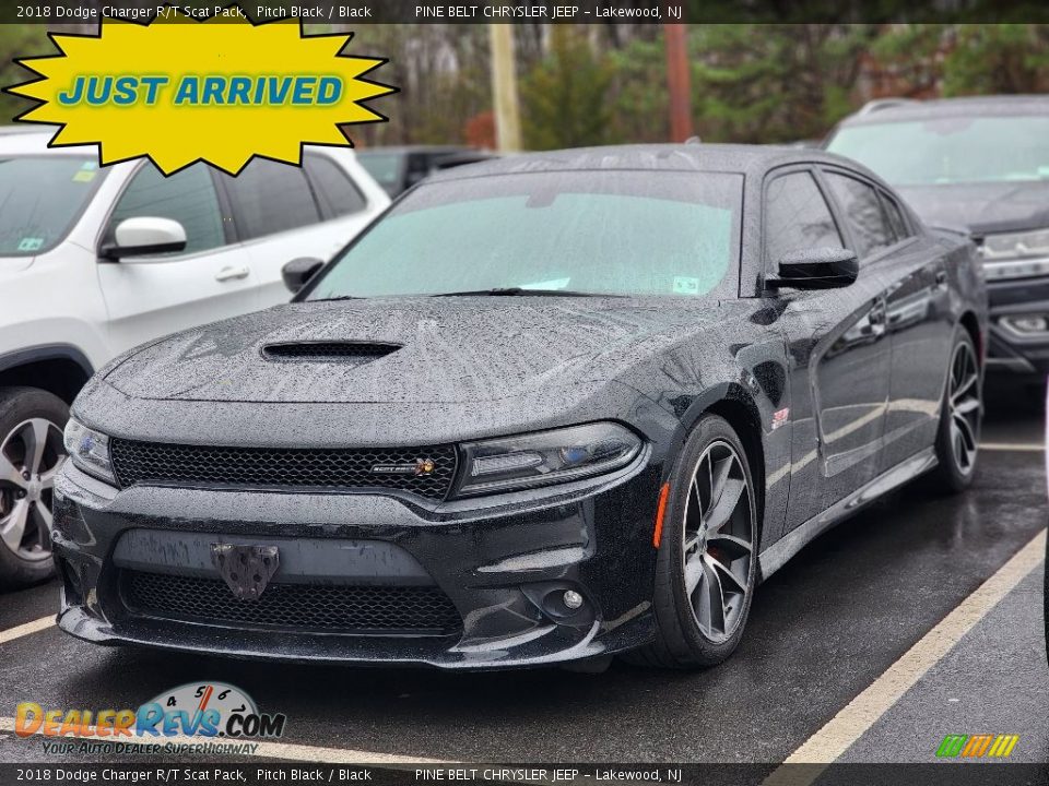 2018 Dodge Charger R/T Scat Pack Pitch Black / Black Photo #1