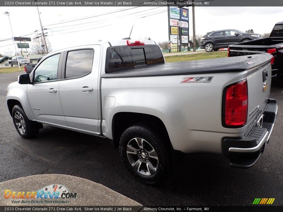 2020 Chevrolet Colorado Z71 Crew Cab 4x4 Silver Ice Metallic / Jet Black Photo #6