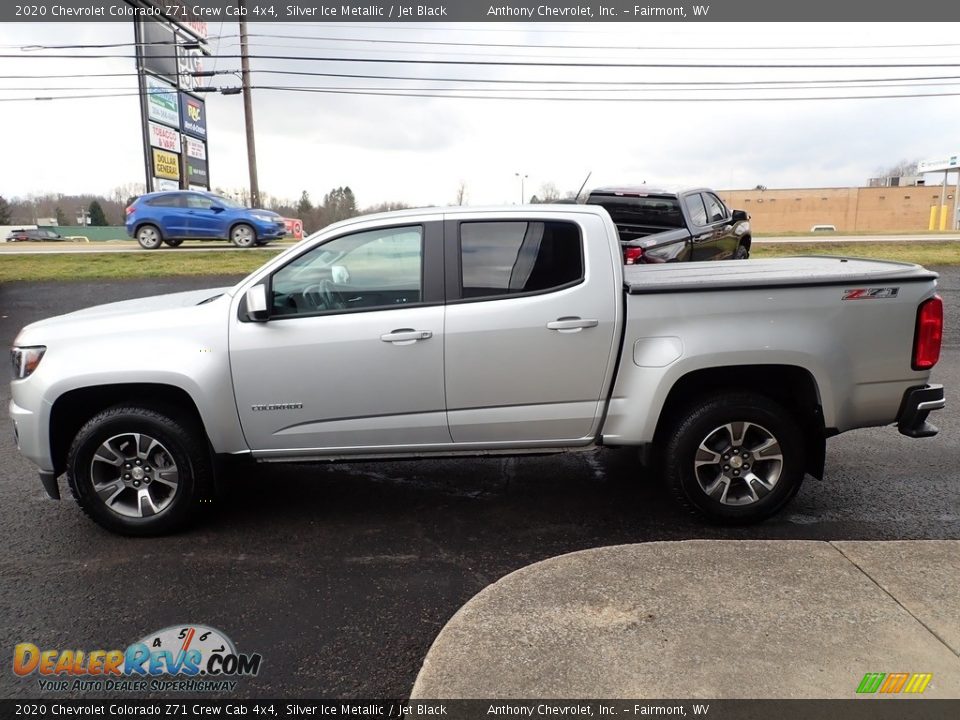 2020 Chevrolet Colorado Z71 Crew Cab 4x4 Silver Ice Metallic / Jet Black Photo #7