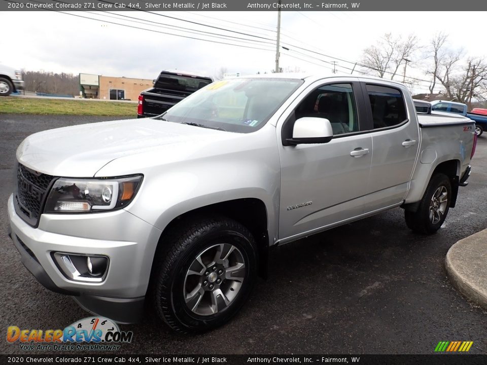 2020 Chevrolet Colorado Z71 Crew Cab 4x4 Silver Ice Metallic / Jet Black Photo #8