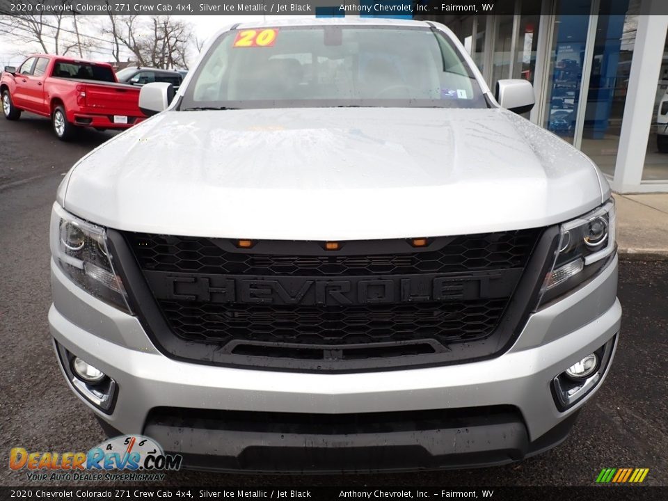 2020 Chevrolet Colorado Z71 Crew Cab 4x4 Silver Ice Metallic / Jet Black Photo #9