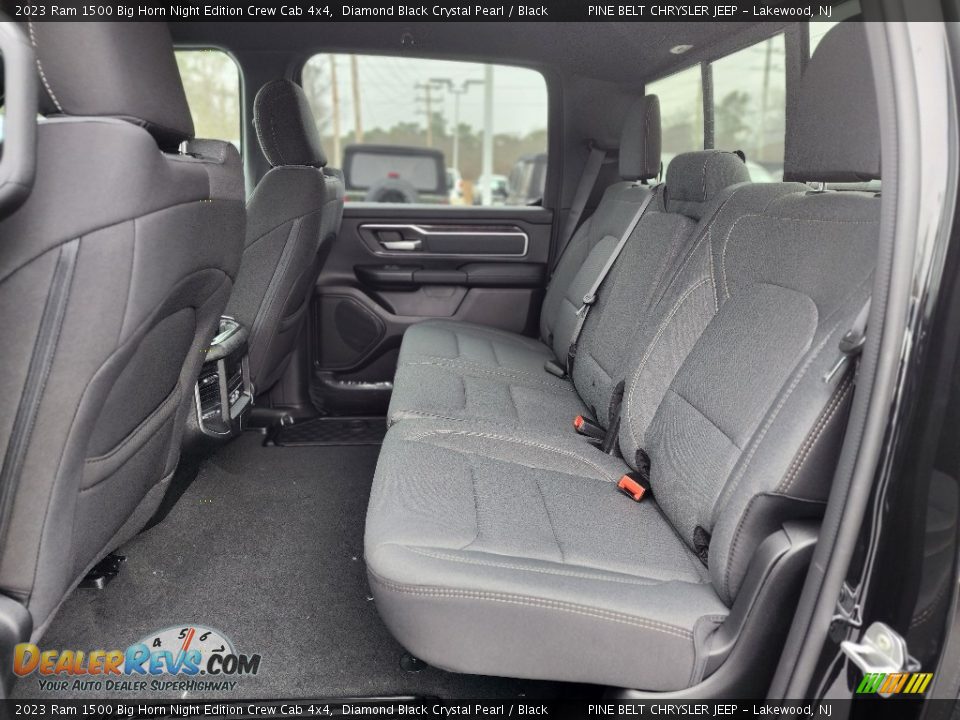 Rear Seat of 2023 Ram 1500 Big Horn Night Edition Crew Cab 4x4 Photo #7