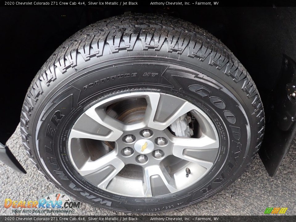 2020 Chevrolet Colorado Z71 Crew Cab 4x4 Silver Ice Metallic / Jet Black Photo #10
