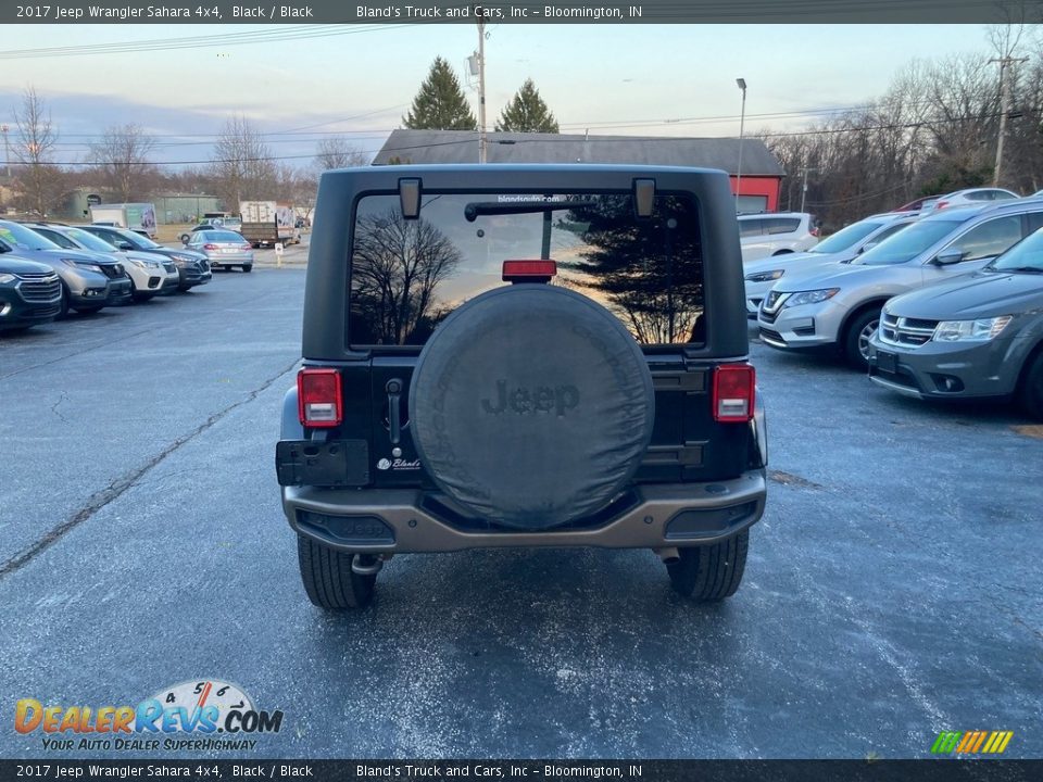 2017 Jeep Wrangler Sahara 4x4 Black / Black Photo #4