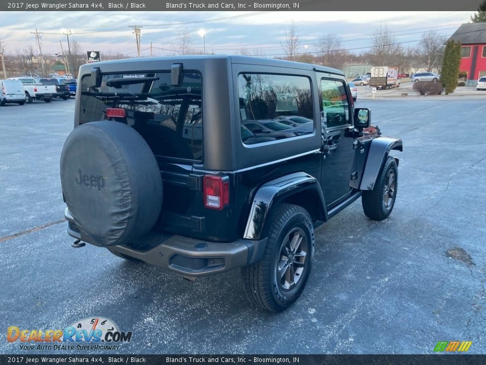 2017 Jeep Wrangler Sahara 4x4 Black / Black Photo #5