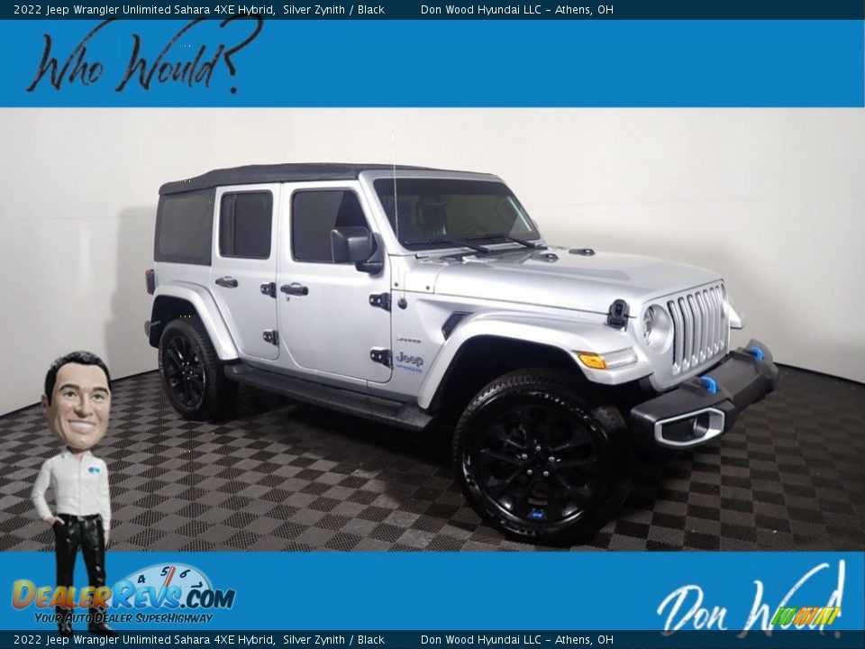 2022 Jeep Wrangler Unlimited Sahara 4XE Hybrid Silver Zynith / Black Photo #1