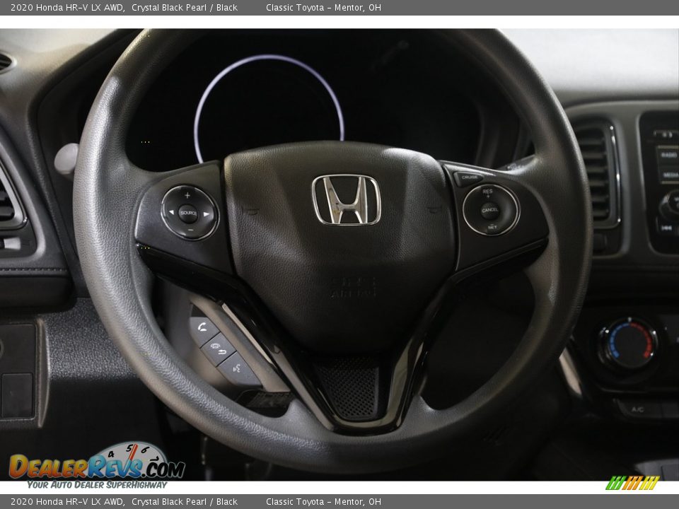2020 Honda HR-V LX AWD Crystal Black Pearl / Black Photo #7