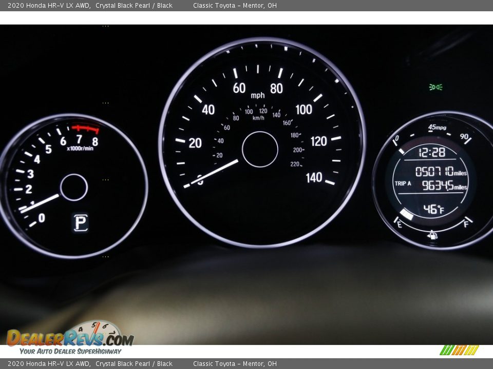 2020 Honda HR-V LX AWD Crystal Black Pearl / Black Photo #8